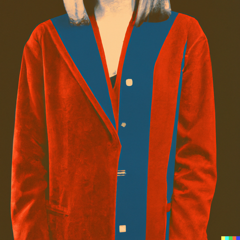 Cardigan Agnes b. rouge. style warhol.