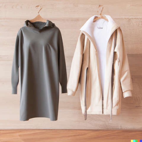 Portant avec deux vestes.